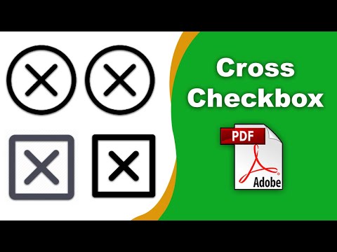 How to add a cross symbol check box in pdf (Prepare Form) using Adobe  Acrobat Pro DC 