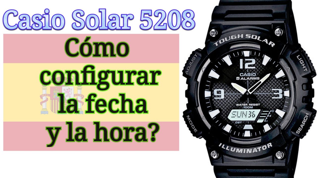 AQ-S810W-3AV Reloj Casio para Hombre, Tough Solar Illuminator - Relojes  Guatemala