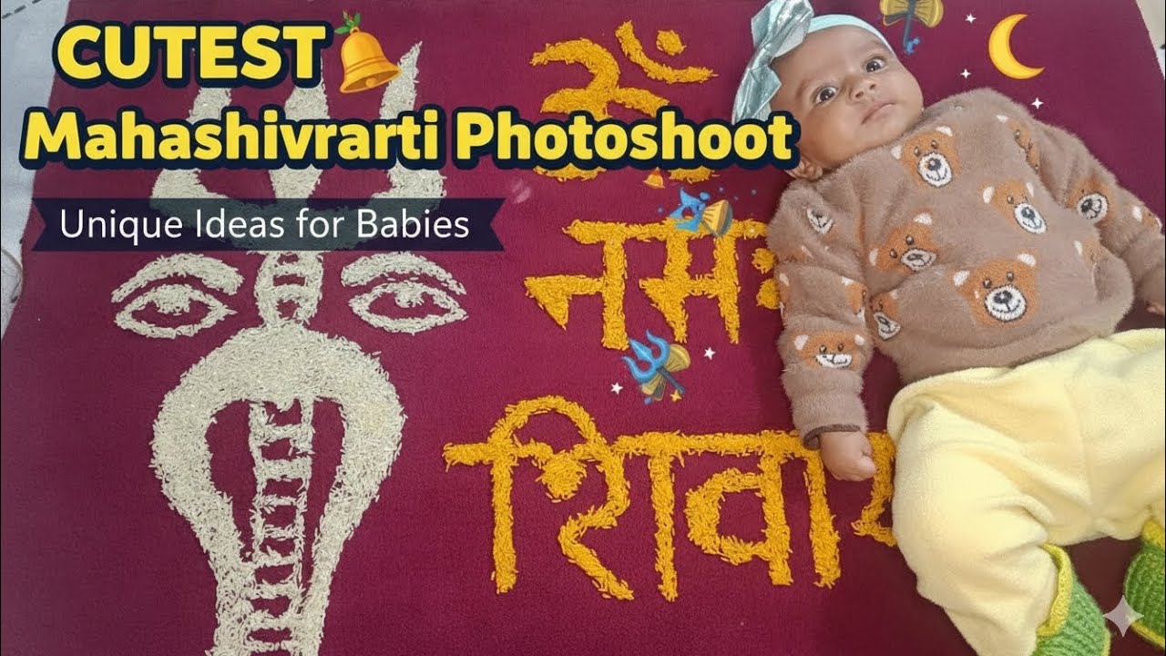 Cutest 🥰 Mahashivratri baby photoshoot ideas #trending #viralvideo #shiv