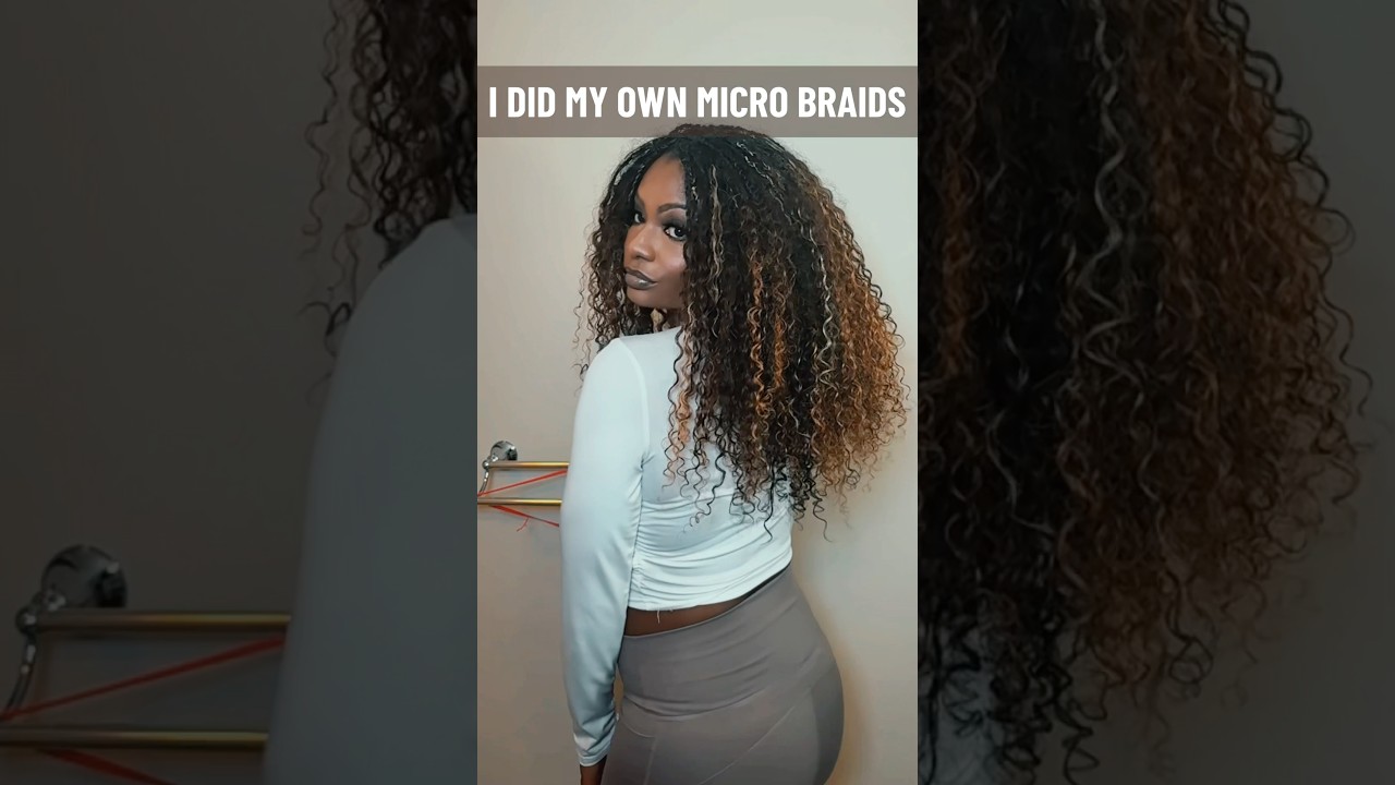 DIY Human Hair Micro Boho Braids 
