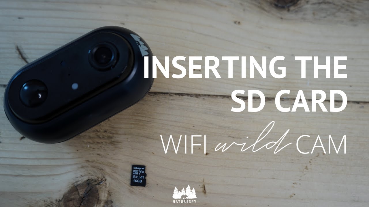 How to insert the SD card in the NatureSpy WiFi Wild Cam