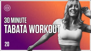 30 MIN Tabata Workout & Plank Challenge // HR12WEEK EXPRESS : Day 20