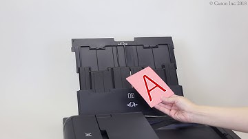 Loading paper: rear tray (TS9500 series)