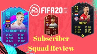 FIFA 20| SUBSCRIBER SQUAD REVIEW featuring Storyline Perisic and End of an Era Schweinsteiger