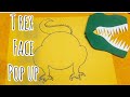 T Rex pop up card tutorial