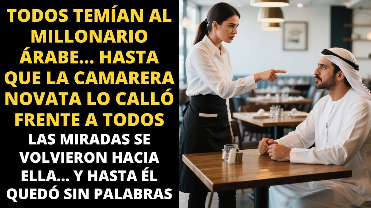 TODOS TEMÍAN AL MILLONARIO ÁRABE… HASTA QUE LA CAMARERA NOVATA LO CALLÓ FRENTE A TODOS