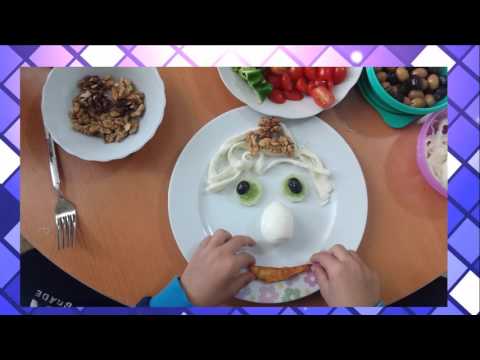 Breakfast plate for kids....Çocuklar için kahvaltı tabağı hazırlamak