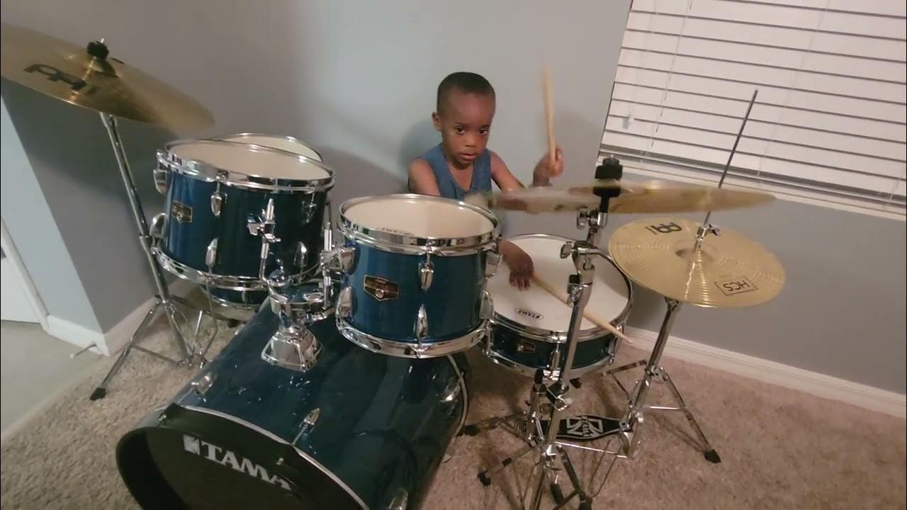 Playing drums with moon gels to dampen the sound YouTube