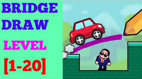 Bridge Draw Puzzle :Brain Test Level 1-20 Solution or Walkthrough