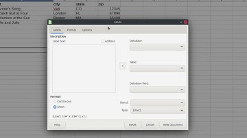 Address Label Merge in LibreOffice 7
