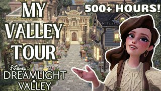 MY ENTIRE VALLEY TOUR!  OVER 500+ HOURS and ONE YEAR of decorating in Disney Dreamlight Valley