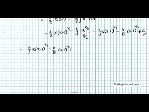 integration-review-by-parts-u-substitution-integrate-x(x-1)^1/2-xsqrt(x-1)-cu6