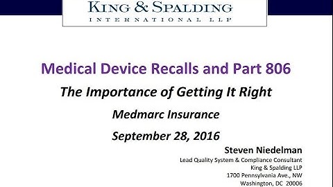 Medical Device Recalls and Part 806: The Importance of Getting It Right