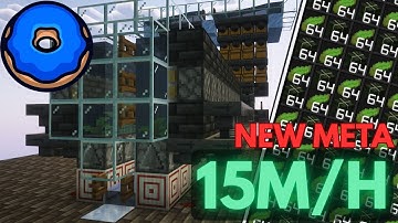 New Best Meta bonemeal powered Kelp Farm for Donut SMP – 15 M per Hour! (tutorial)
