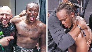 KSI IMMEDIATE REACTION TO BEATING LOGAN PAUL IN REMATCH FIGHT -