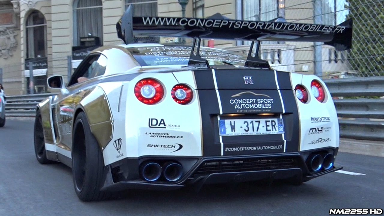 minigt Nissan GT-R liberty walk 左ミラー破損 Mini GT 1/64 Nissan GT-R R35 Liberty Walk Tokyo Gold Set of