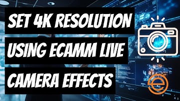 How to change this setting to get 4K resolution from your camera | Ecamm Live