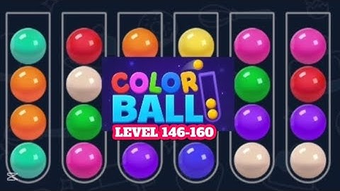 LEVEL 146-160 | FANTASTIC! COLOR BALL SORT GAME #trending #viralvideo
