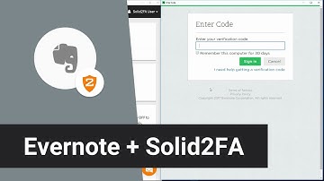 Evernote + Solid2FA — Secure 2-Step Login for your Evernote Account