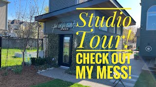 Studio Tour! Check out my mess!