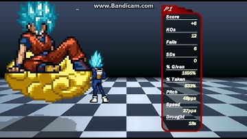 Super Smash Flash 2:Goku SSGSS VS Vegeta SSGSS Fine Battaglia