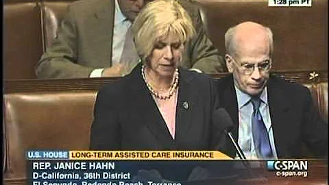 Congresswoman Hahn speaks on the House Floor on be...
