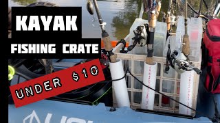 How To Make A Kayak Fishing Crate Under $10! #kayakfishing #kayakdiy  #shorts 