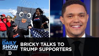 Bricky the Border Wall Rallies Trump Supporters in El Paso | The Daily Show