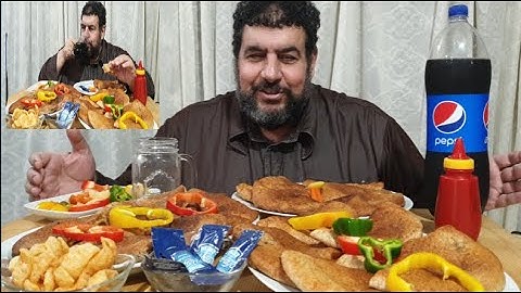 الاكيل تحدي الحواوشي كاتشب مايونيز مخلل مصري alakil hawawshi challenge ketch[up mayonnaise egytian