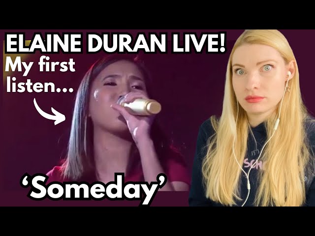 Vocal Coach Reacts: ELAINE DURAN 'Someday' Nina Cover On Tawag Ng Tanghalan - In Depth Analysis! class=