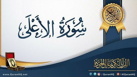 سورة الاعلى (الشيخ ادريس أبكر