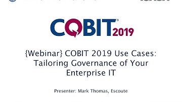 COBIT 2019 Webinar promotion