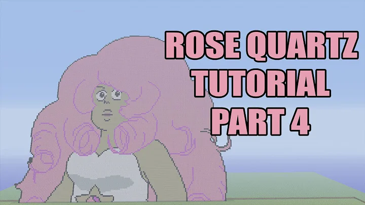 Minecraft Rose Quartz Pixel Art Tutorial Part 4 (Steven Universe)