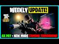 GTA ONLINE WEEKLY UPDATE! 4X MONEY &amp; CAYO DIAMOND BOOST!