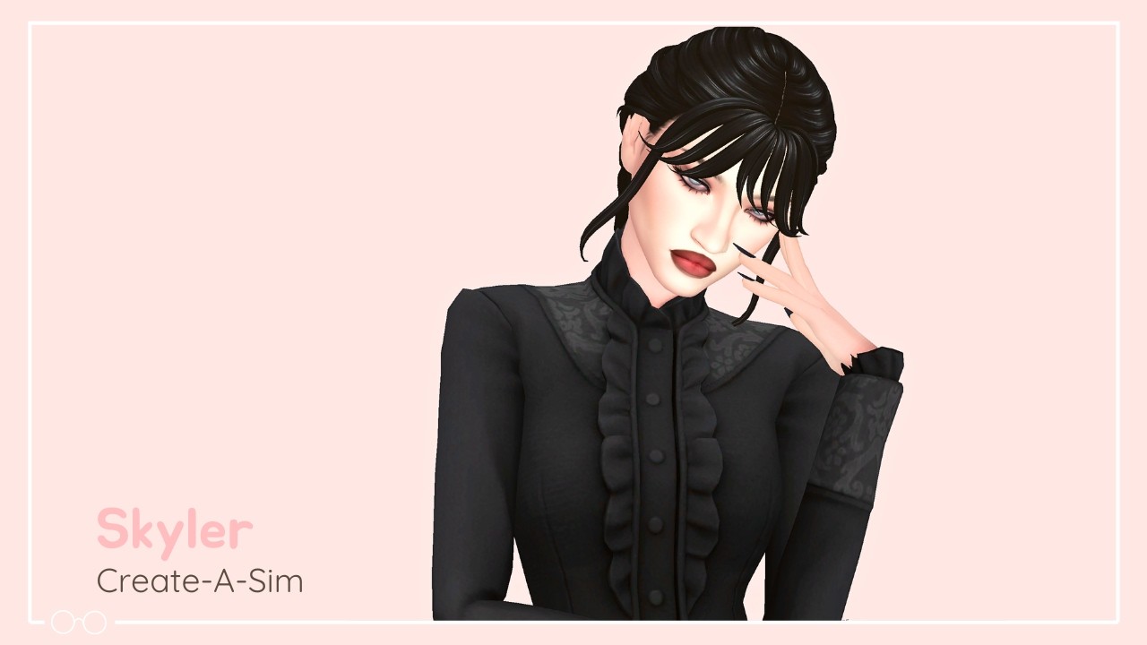 Dark Vampire Create-A-Sim | The Sims 4 + CC List - YouTube