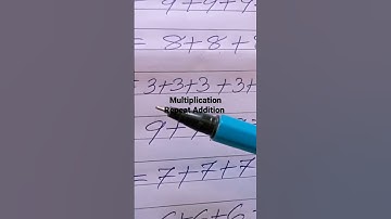 Education//Multiplication//Repeated Addition//#shortvideo #youtubeshorts