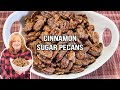 Holiday cinnamon sugar pecans or other favorite nut