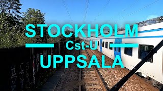 TRAIN DRIVER'S VIEW: Stockholm-Uppsala