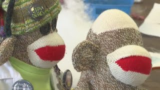 【USA vintage】sock monkey ソックモンキー 猿 ぬいぐるみ Vintage Sock Monkey Doll~ 1970's Sock Monkey Stuffed Animal