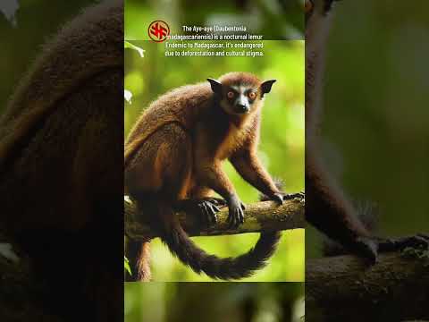 أيي أيي الأنواع المهددة بالانقراض ليمور ثدييات