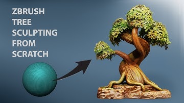 Zbrush sculpting THE TREE Timelapse