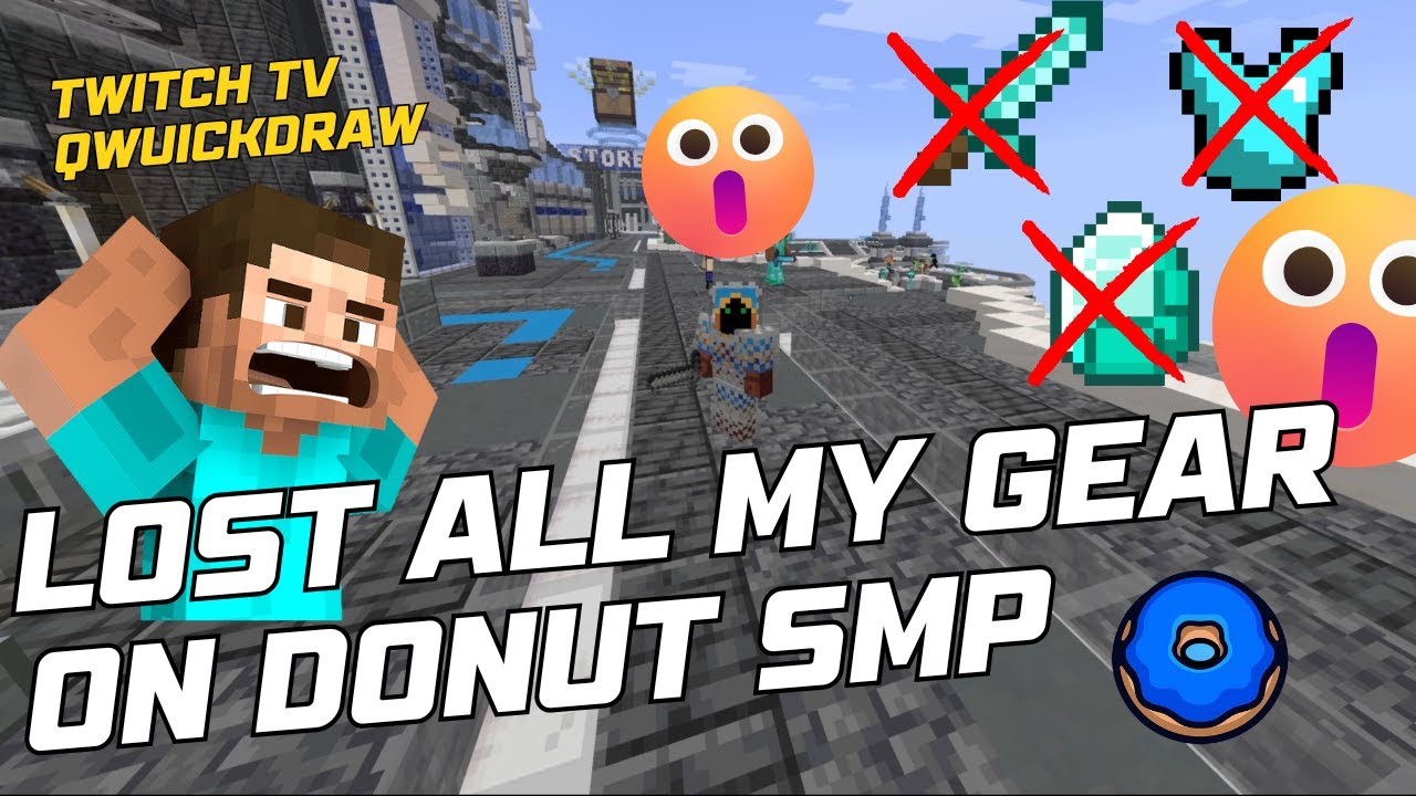 Lost my gear on Donut SMP - YouTube