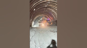 Tunnel Face Mucking work by Loader With Hyva| #loader #tunnel #Mucking #mining #hydro #india