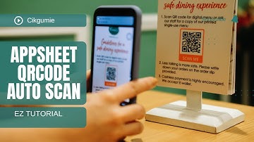 APPSHET - CREATE QRCODE AUTO SCAN - SAVE