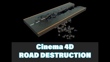 Road Destruction tutorial in Cinema 4D R17+
