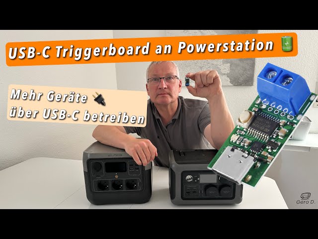 USB-C Triggerboard an Powerstation - mehr Geräte via USB-C betreiben &  dabei Energie sparen 