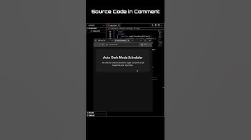 Auto Dark Mode Scheduler 🌙⚡ | Smart Theme Switcher | #DarkMode #AutoTheme #FuzzuTech