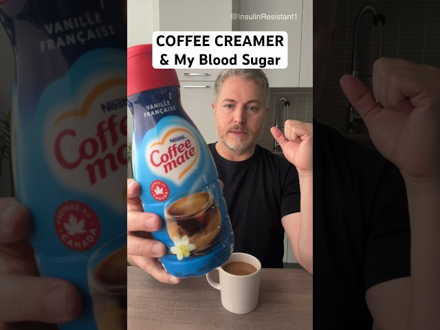 Coffee creamer and my blood sugar. #glucose #bloodsugar #insulinresistant1 #coffeecreamer