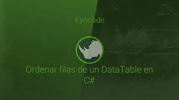Ordenar filas de un DataTable en C#