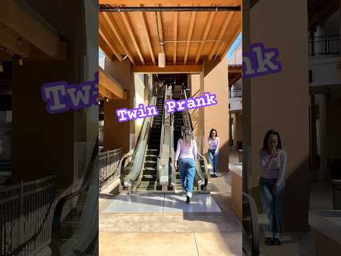 Twins prank lady